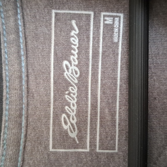 EDDIE BAUER ZIP UP WAFFLE SWEATER SIZE MEDIUM - Picture 2 of 5